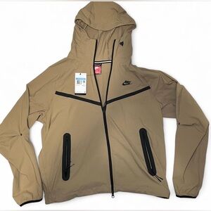 Nike Tech Woven Windrunner Beige Full-Zip Jacket Hoodie - Brand New